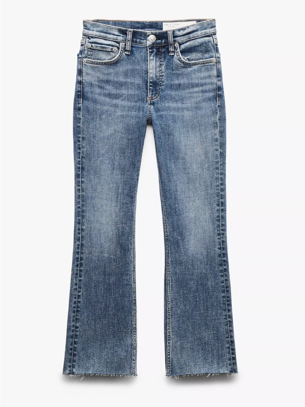 rag & bone Women's Peyton Mid-Rise Ankle Bootcut Jeans